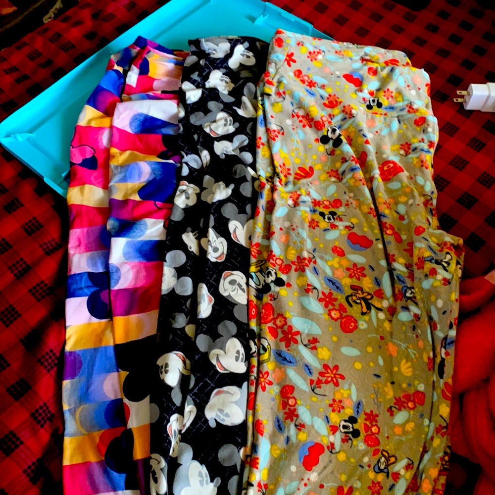 3pr LulaRoe Mickey and Minnie Leggings T/C
